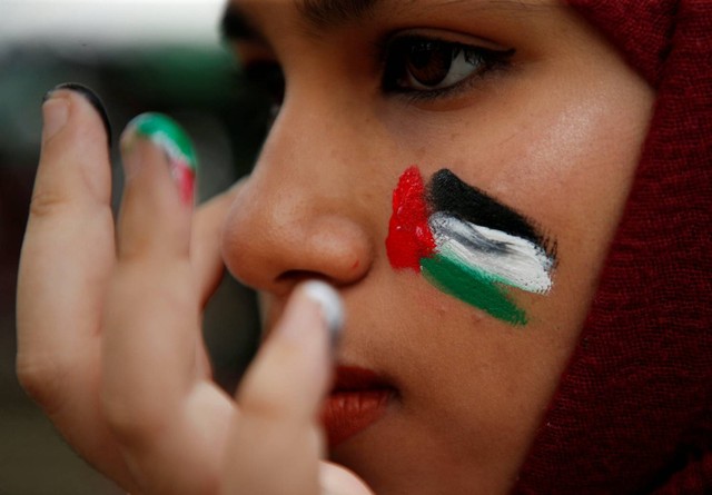 Ilustrasi Palestina. Foto: Hasnoor Hussain/REUTERS