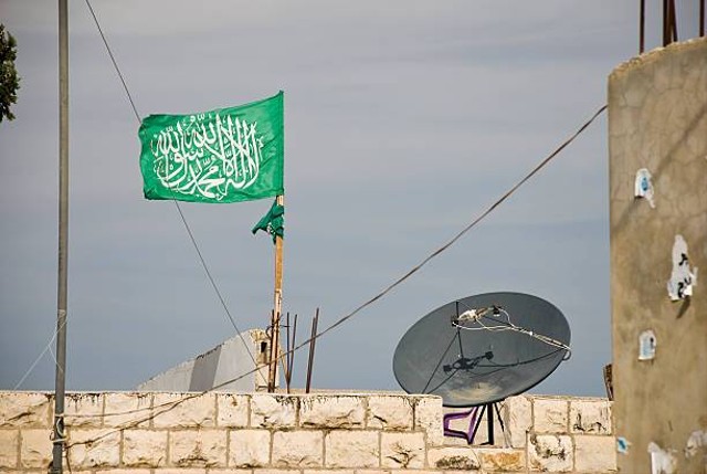 Bendera Hamas di Jalur Gaza. Sumber foto: istockphoto.com 