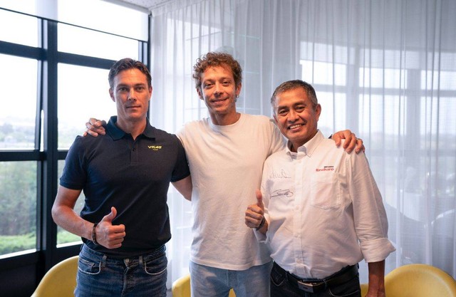 Pertamina Lubricants jadi sponsor resmi tim balap Valentino Rossi di MotoGP. Dokumen: VR46 Racing Team dan Pertamina.