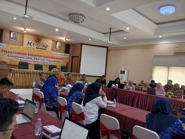 Rupbasan Mojokerto Ikuti Kegiatan "Cashless Society" KPPN Mojokerto Bersama Bank BNI (Foto:HumasRupMoker)