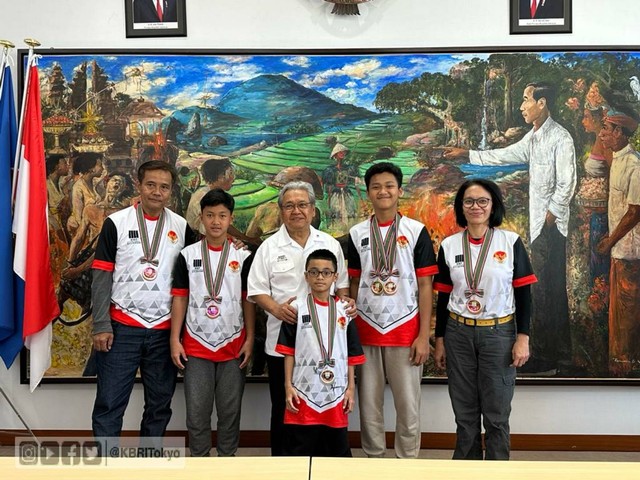 Dubes Heri Apresiasi Prestasi Karateka Indonesia Peraih Medali Kejuaraan Tokyo
