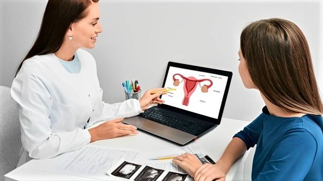 Sumber: https://www.istockphoto.com/id/foto/ginekolog-berkonsultasi-dengan-pasien-wanita-berbicara-tentang-penyakit-rahim-dan-gm1365213941-436154279