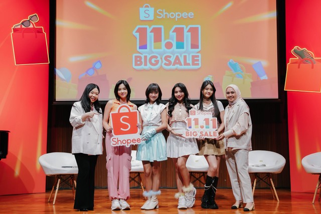 Kemeriahan Shopee 11.11 Big Sale bersama JKT48, Shopee Dorong Transformasi Bisnis Brand Lokal & UMKM. Foto: Dok. Istimewa