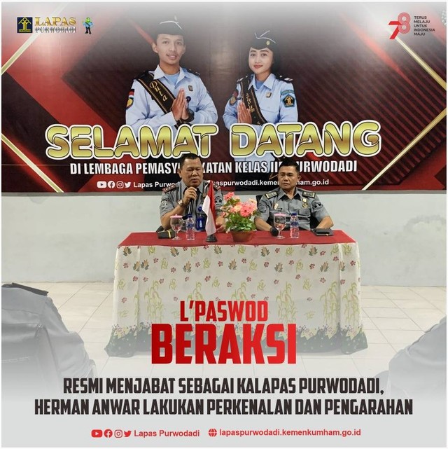 Sumber: Tim Humas Lapas Purwodadi