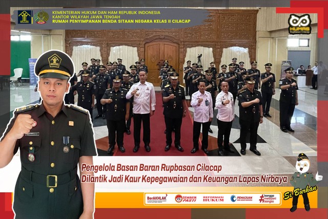 ASN Rupbasan Cilacap dilantik jadi Pejabat di Lapas Nirbaya