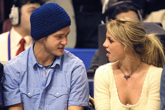 Britney Spears dan Justin Timberlake saat masih berpacaran. Foto: TOM MIHALEK/AFP