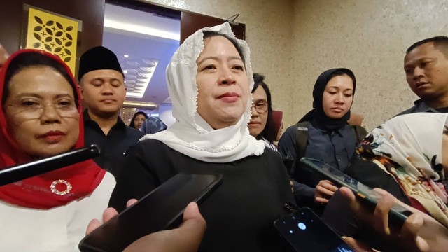 DPP PDIP Puan Maharani saat ditemui di Grand City Mall, Surabaya, Sabtu (21/10/2023). Foto: Farusma Okta Verdian/kumparan