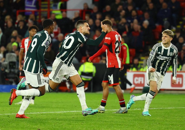 Sheffield United vs MU di Liga Inggris. Foto: Molly Darlington/REUTERS