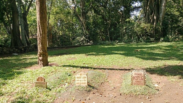 Ilustrasi Dokumentasi Kuburan Sementara di Monkey Forest Ubud. Sumber: Dokumentasi Pribadi
