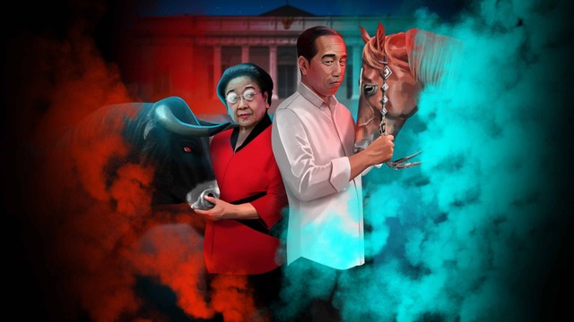 Ilustrasi: Perang Megawati-Jokowi. Foto: Adi Prabowo/kumparan