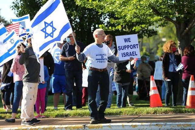 Demonstrasi pendukung Israel. Foto: https://www.pexels.com/