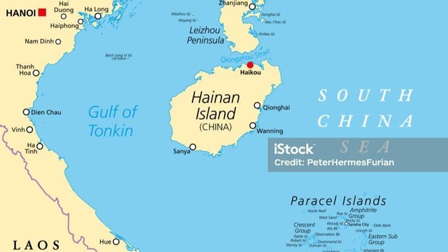 Map Sebagian Laut China Selatan. Foto: PeterHermesFurian (iStock Photo)