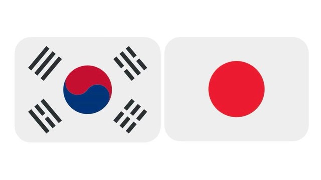 Korea Selatan dan Jepang. Sumber: canva.com