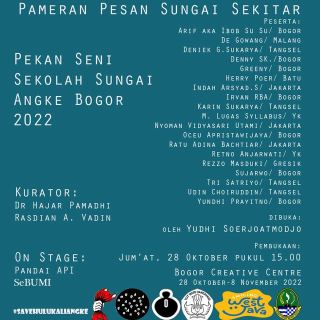 Poster Pameran Pesan Sungai Sekitar/ Dokumentasi 