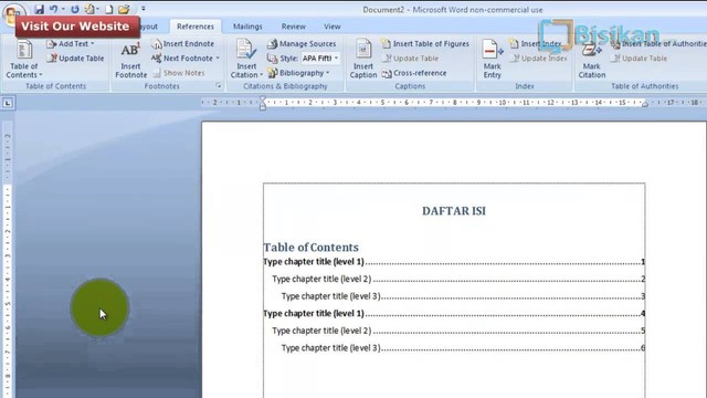 Ilustrasi Cara Membuat Titik-titik Panjang di Word. Foto: Microsoft Word.