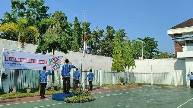 Suasana Pelaksanaan Upacara Peringatan Hari Sumpah Pemuda Tahun 2023