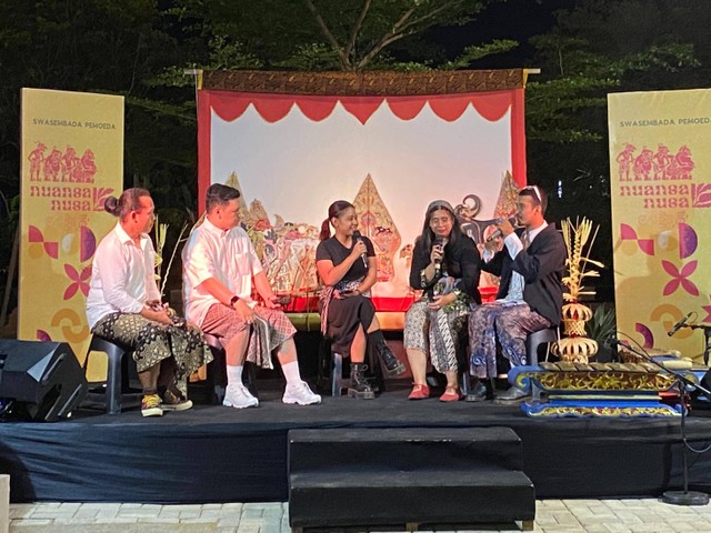 Talkshow memperkenalkan seni wayang dan gamelan di Pontianak. Foto: Rizky Prapurna Bakti/Hi!Pontianak