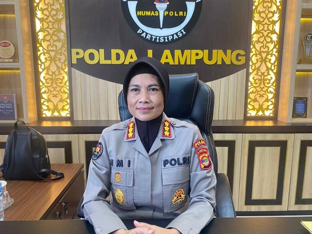 Kabid Humas Polda Lampung, Kombes Pol Umi Fadillah Astutik. | Foto: Sinta Yuliana/Lampung Geh