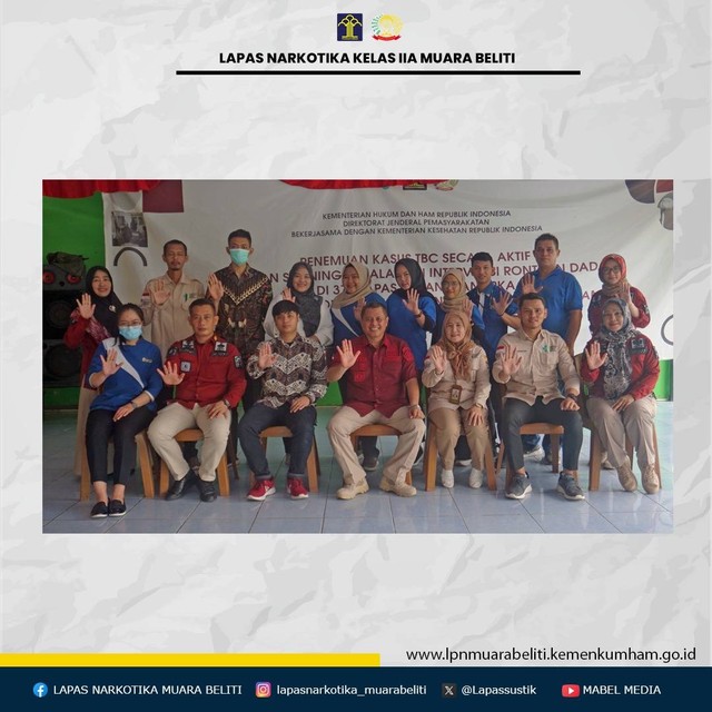 Kegiatan Skrining TBC untuk WBP Lapas Narkotika Kelas IIA Muara Beliti