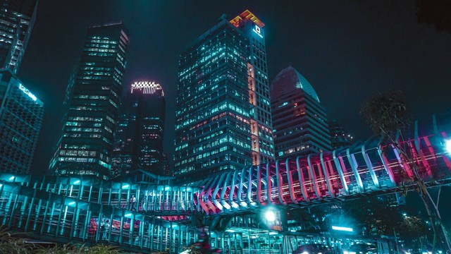 Wisata malam Jakarta Pusat. Foto hanya ilustrasi. Sumber : Unsplash/visual karsa