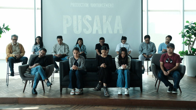 Syukuran film horor baru berjudul Pusaka produksi MVP Pictures. Foto: Dok. MVP Pictures