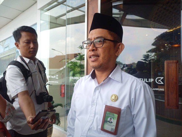 Kepala Kantor Wilayah Kementerian Agama Provinsi Lampung, Puji Raharjo. | Foto : Galih Prihantoro/ Lampung Geh