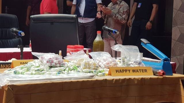 Happy Water, narkoba yang diproduksi di Bantul. Foto: Tugu Jogja