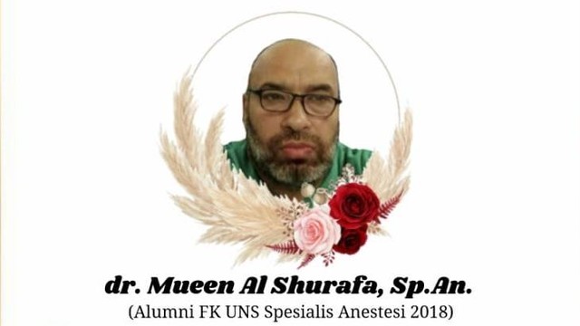 Alumni spesialis anastesis 2018 FK UNS yang syahid di Ghaza, Palestina. Foto: Dok. Istimewa