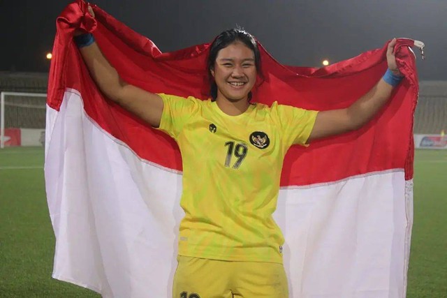 Kiper Timnas Wanita Indonesia, Fani Supriyanto. Foto: Instagram/@_fanii__