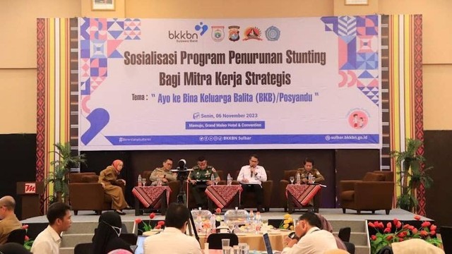 Sosialisasi program penurunan stunting Dinas Kesehatan Provinsi Sulawesi Barat. Foto: Dok. Pemprov Sulbar