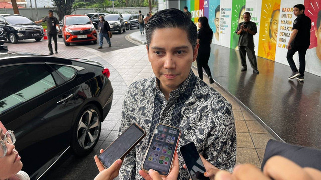 Wakil Ketua Umum (Waketum) Partai Gerindra, Budi Djiwandono di Menara Bank Mega, Jakarta Selatan. Foto: Haya Syahira/kumparan