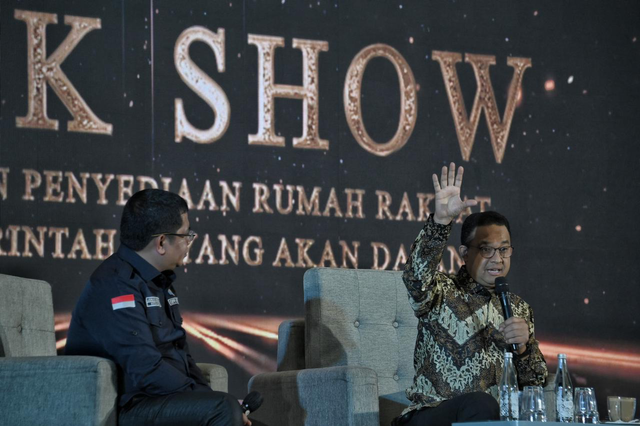 Bacapres Koalisi Perubahan Anies Baswedan dalam Talkshow bersama Asosiasi Pengembang Perumahan dan Permukiman Seluruh Indonesia (APERSI) di Jakaarta pada Jumat (10/11). Foto: Dok. Istimewa