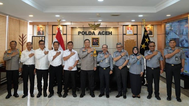 Kanwil Kemenkumham Aceh Lakukan Audiensi ke Polda Aceh, Sumber Dokumentasi : Humas Lapas Idi