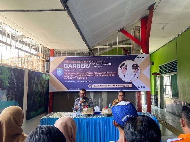 Barbershop Jadi Peluang Bisnis Menjanjikan Bagi WBP Rutan Watansoppeng