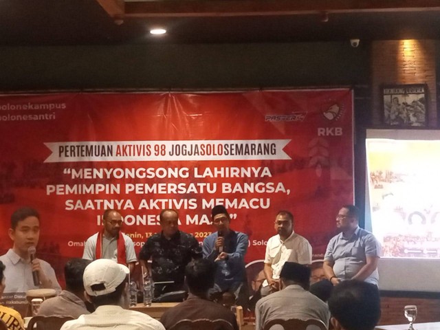 Pertemuan Jaringan Aktivis 98 Joglosemar di Solo, Jawa Tengah, Senin (13/11). Foto: Dok. Istimewa