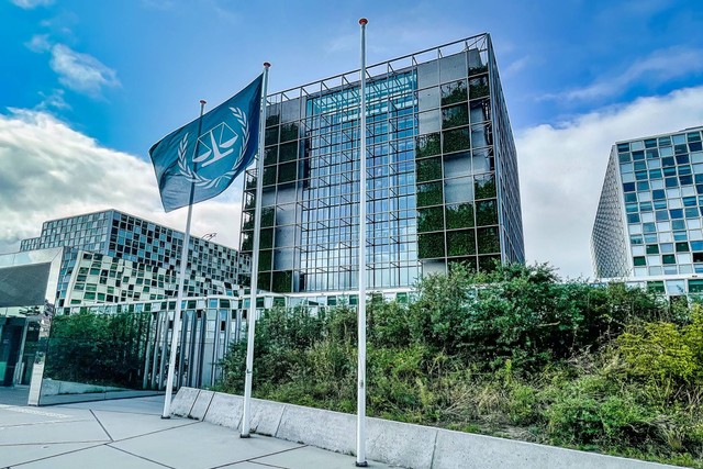 Mahkamah Pidana Internasional (International Criminal Court/ICC) di Den Haag, Belanda. Foto: oliverdelahaye/Shutterstock