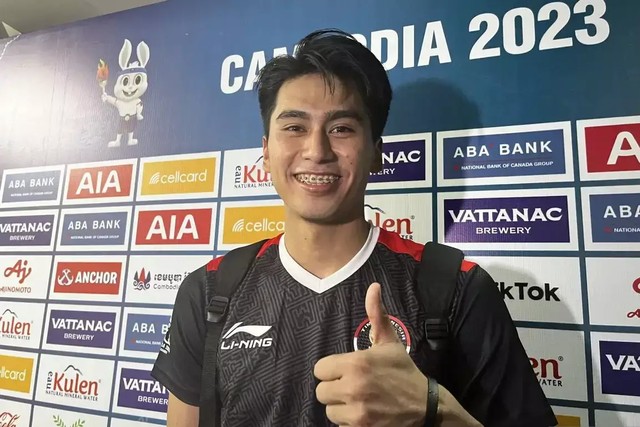 Pemain timnas bola voli putra Indonesia Fahri Septian Putratama. Foto: Arnidhya Nur Zhafira/ANTARA