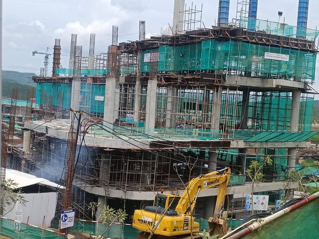 Situasi pembangunan konstruksi di IKN Nusantara, Kamis (16/11/2023). Foto: Akbar Maulana/kumparan