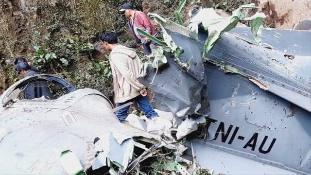 Pesawat TNI AU jatuh di Kecamatan Puspo, Kabupaten Pasuruan, Kamis (16/11/2023). Foto: Dok. Istimewa