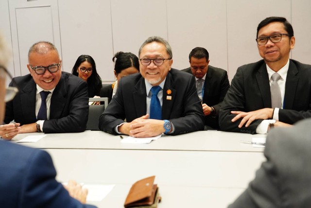 Mendag Zulkifli Hasan bertemu Mendag Australia. Foto: Kemendag RI