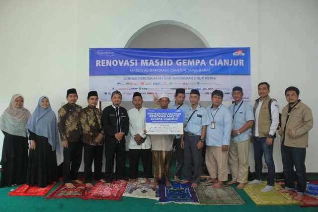 Astra Grup, LAZ Amanah, dan DT Peduli Bangun Kembali Dua Masjid Terdampak Gempa (1)