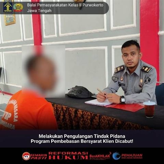 Melakukan Pengulangan Tindak Pidana, Program Pembebasan Bersyarat Klien ...