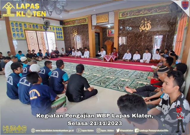 Pupuk rohani WBP Islam, Lapas Klaten adakan Pengajian