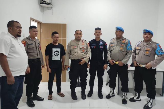 Polda Maluku mengamankan empat orang polisi yang diduga terlibat penganiayaan terhadap warga Batu Merah Kota Ambon. Foto: Dok. Istimewa