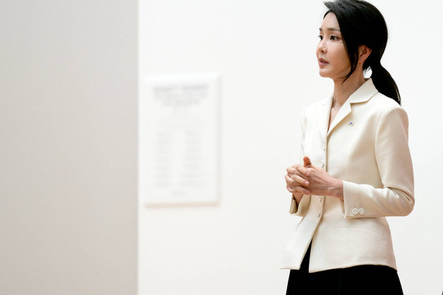 Ibu Negara Korsel, Kim Keon Hee. Foto: Stefani Reynolds/AFP
