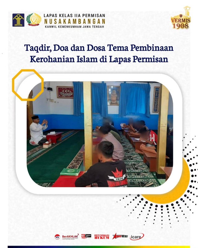 Taqdir, Doa Dan Dosa Tema Pembinaan Kerohanian Islam Di Lapas Permisan ...