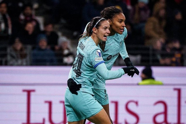 Eintracht Frankfurt melawan Barcelona di matchday kedua Liga Champions Wanita 2023/24. Foto: Instagram/@fcbfemeni