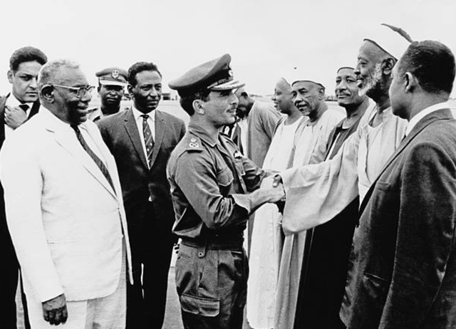 Para pejabat negara-negara Arab pada KTT Liga Arab, Sudan 1967. Foto: Getty Images