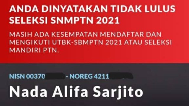 SNMPTN 2021 bak Pintu yang Tertutup