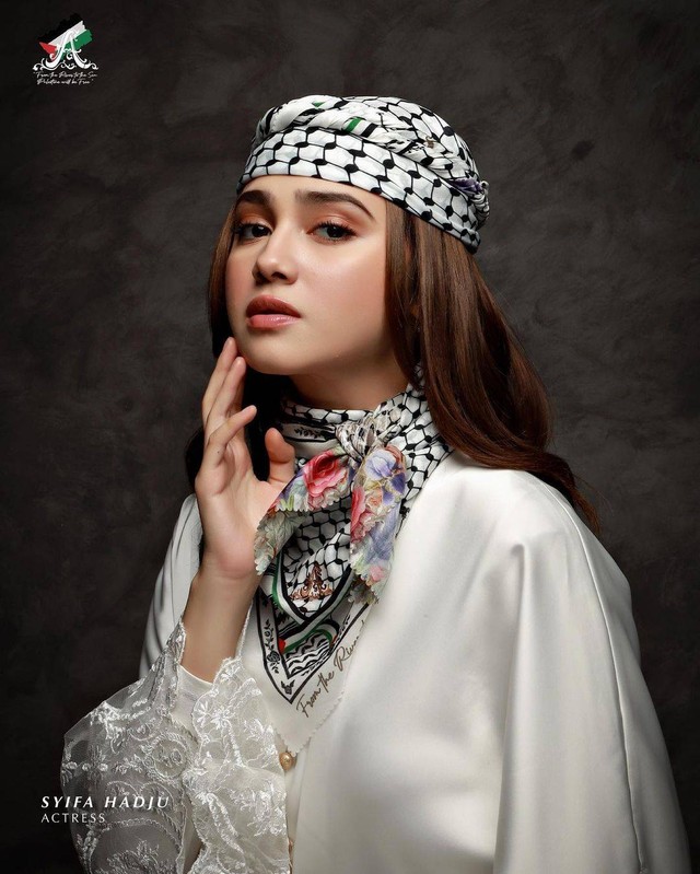 Syifa Hadju hingga Lesti Kejora jual scarf untuk bantu Palestina. Foto: Instagram/@ayudyahandari